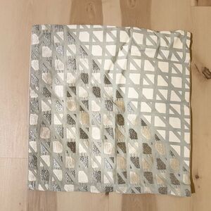 West Elm Handcrafted Textured Threads Geometric Pillow Cover 17”x17”